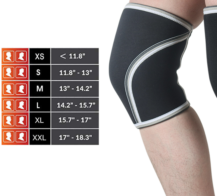 7 mm Neoprene Weightlifting Knee Sleeves