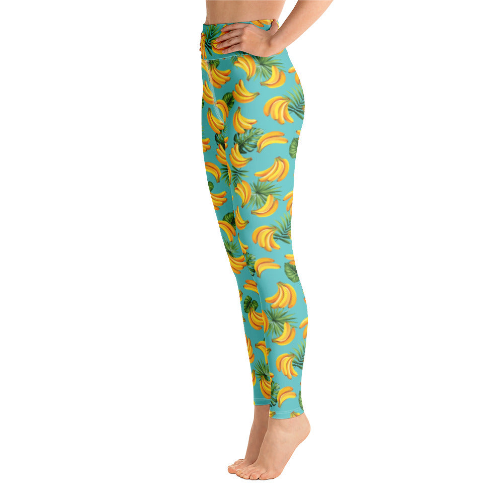 Women's Tropical Banana Yoga Leggings