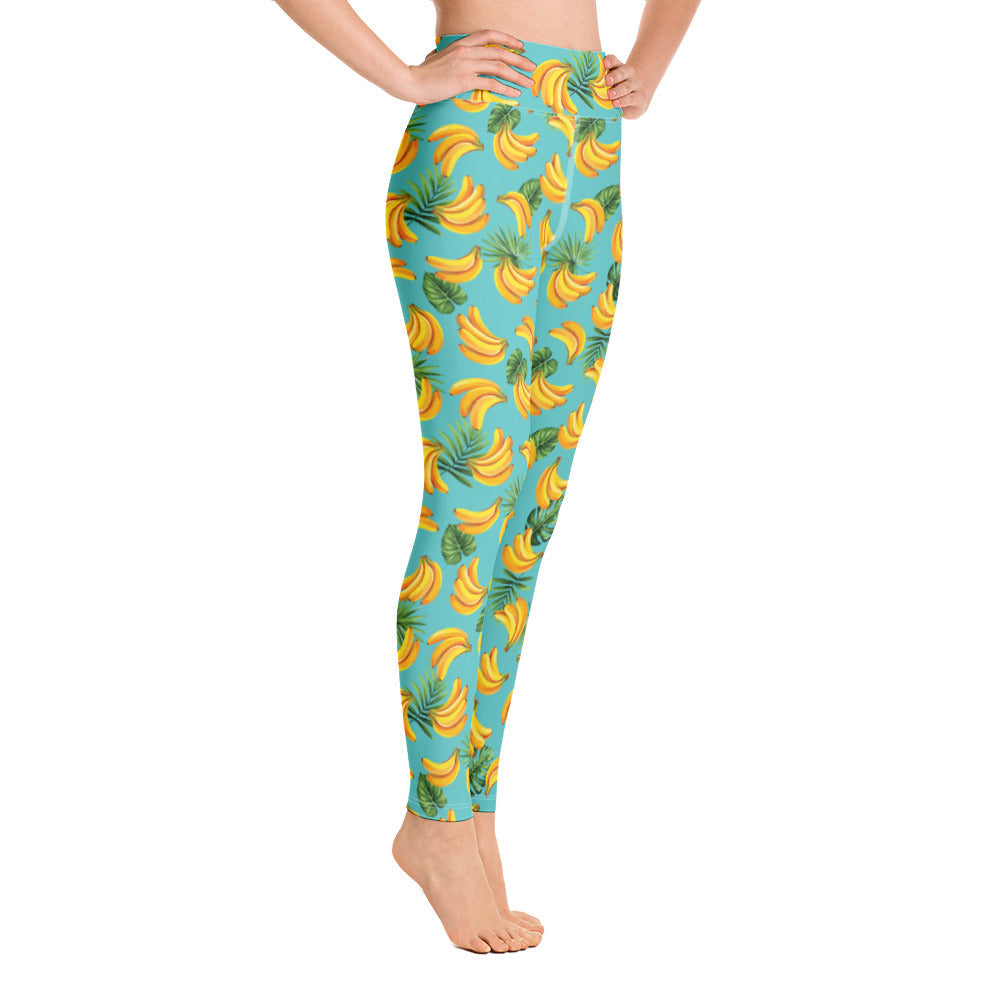 Women's Tropical Banana Yoga Leggings
