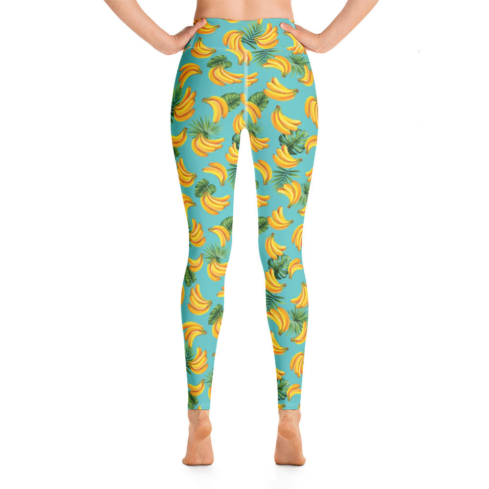 Women's Tropical Banana Yoga Leggings