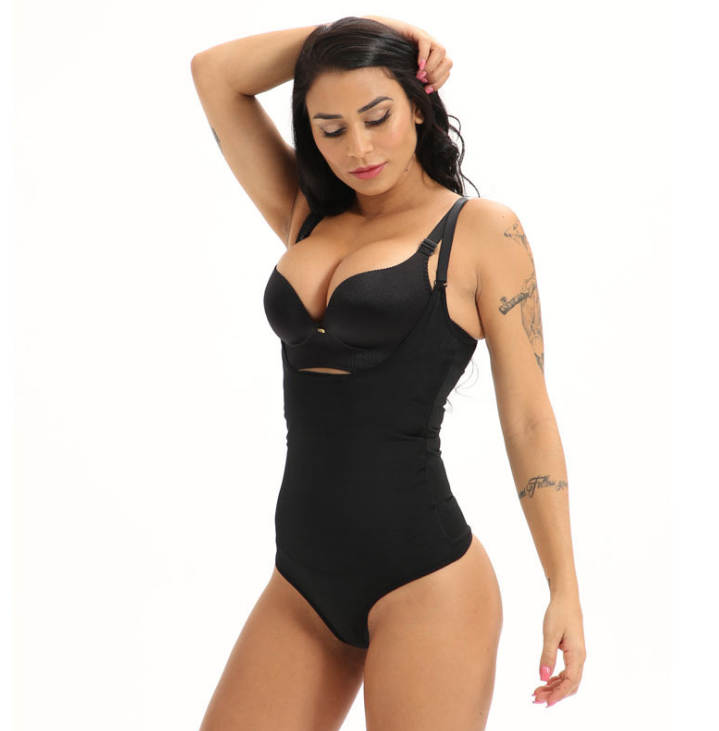 Zip-Front Shapewear Bodysuit