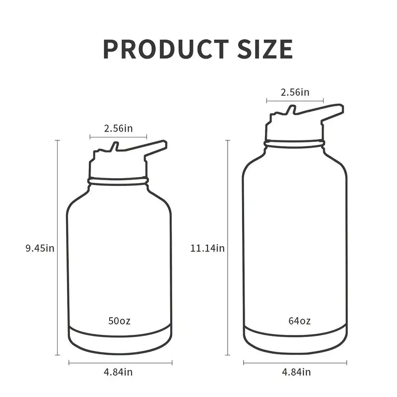 64 oz Vacuum-Insulated Water Bottle