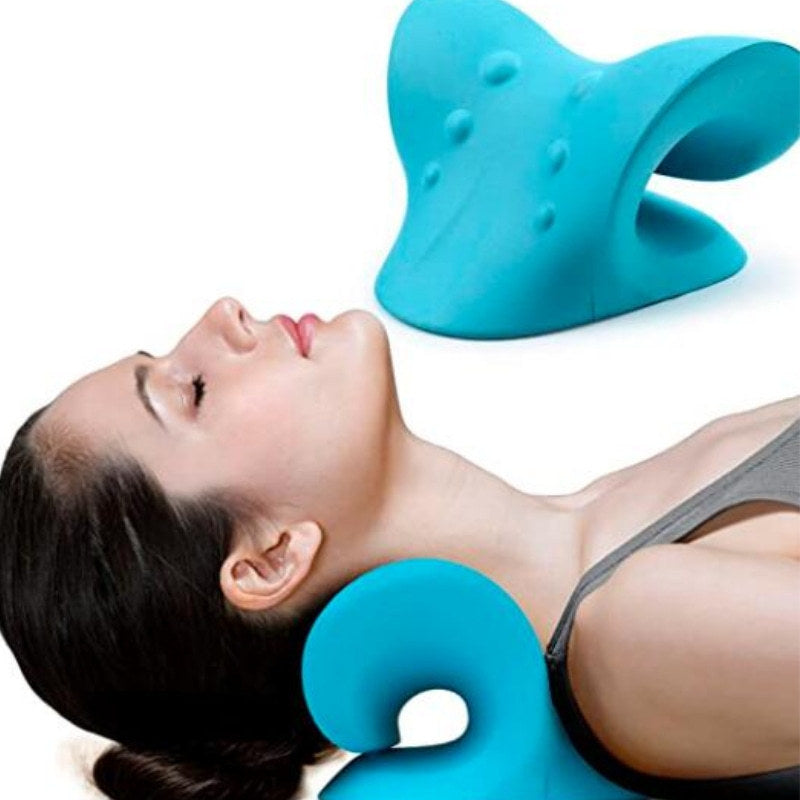 PU Foam Neck Support and Massage Pillow