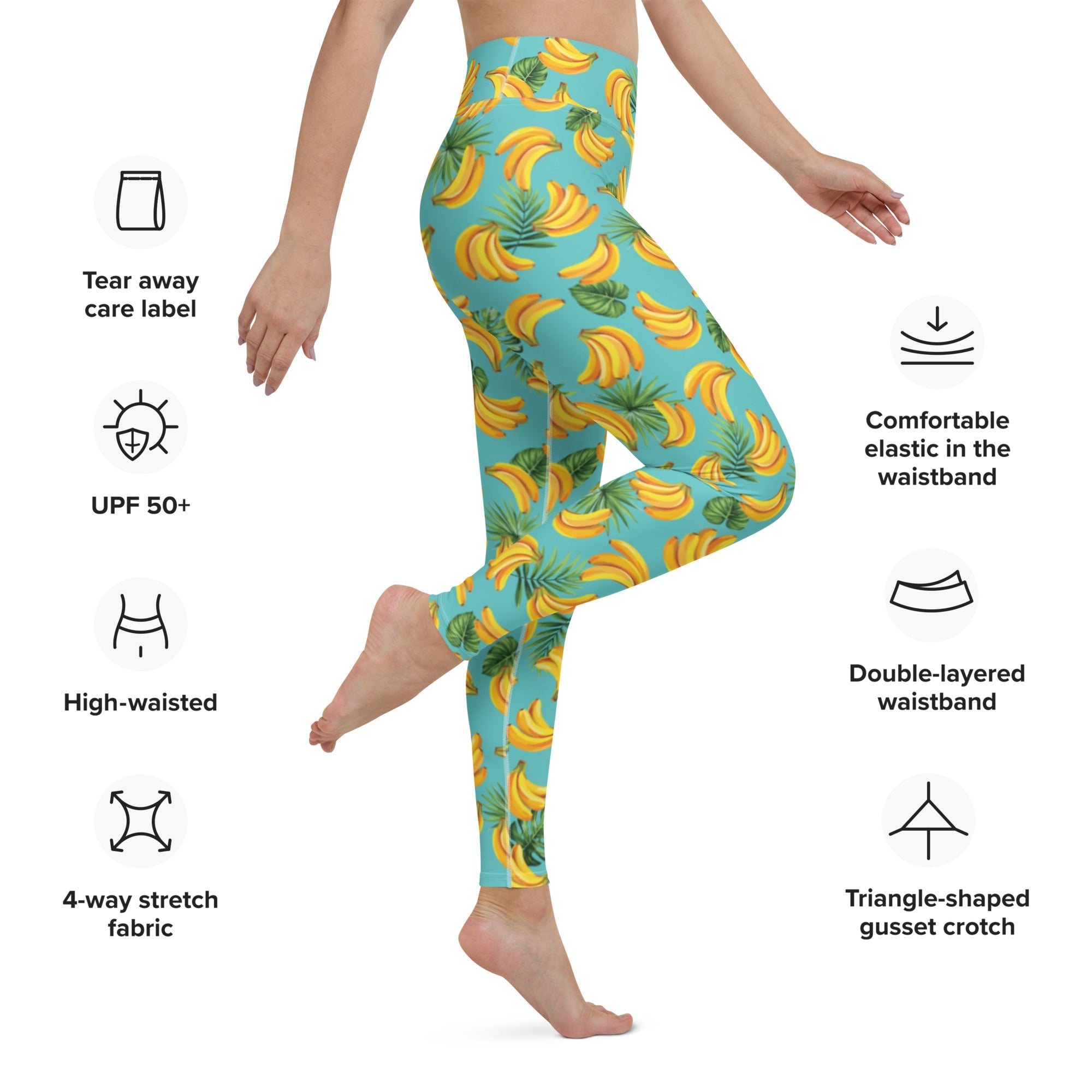 Women's Tropical Banana Yoga Leggings